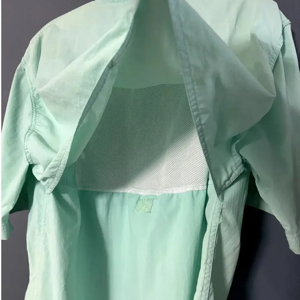 Bimini Bay Outfitters Short Sleeve Button Up Vented Fishing Shirt Size Medium - Picture 7 of 12